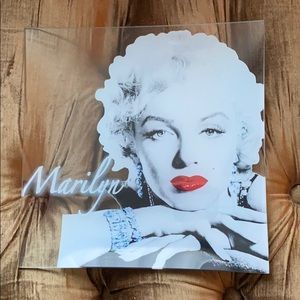 Marilyn Monroe glass plate